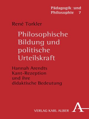 cover image of Philosophische Bildung und politische Urteilskraft